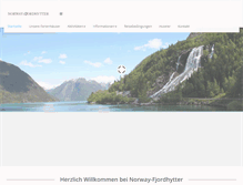 Tablet Screenshot of norway-fjordhytter.de
